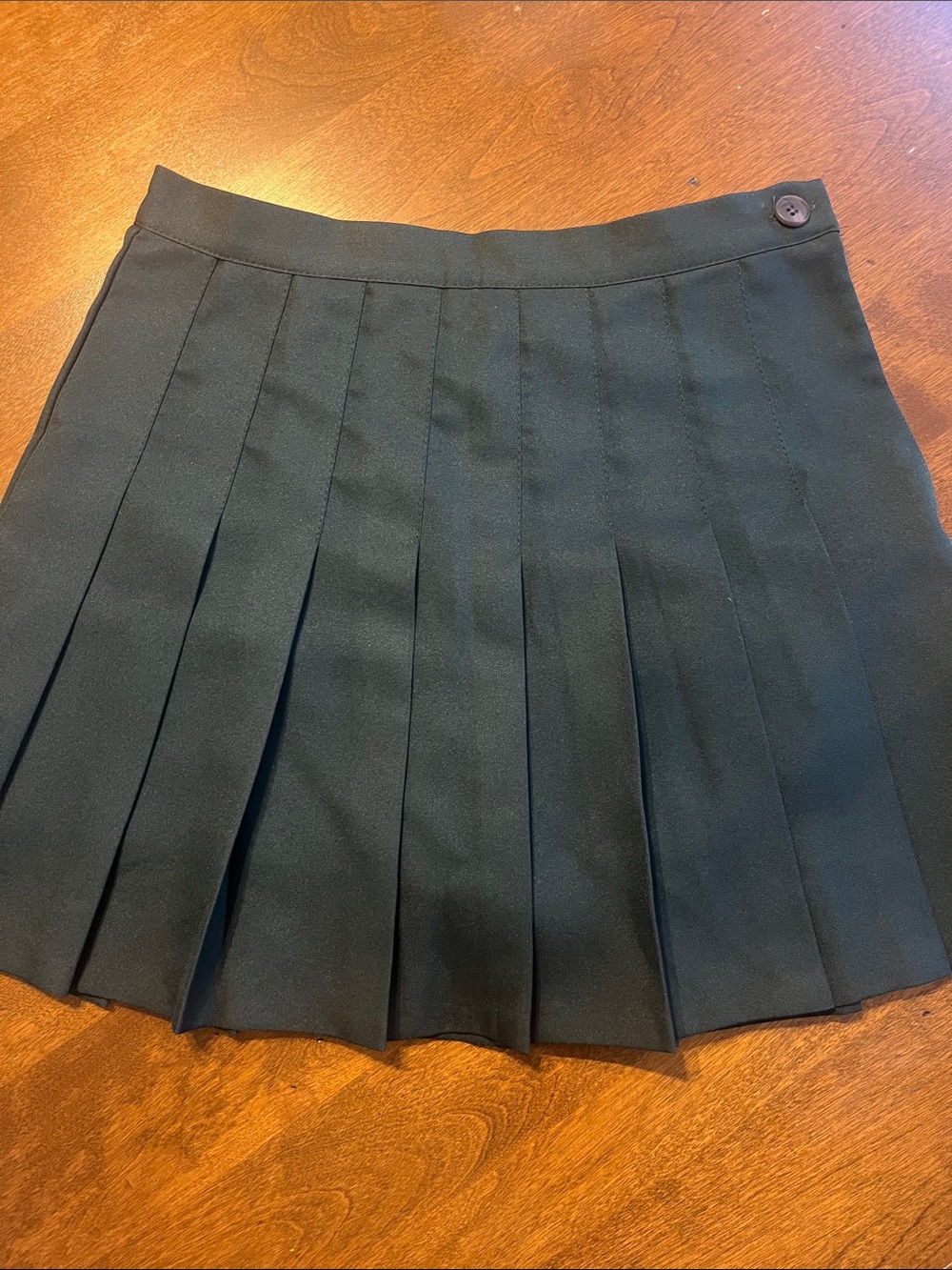 Classic Forest green Pleated Mini Skirt - Women's